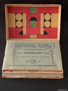 Juegos antiguos: JUEGO ARQUITECTURA PRACTICA - EL PEQUEÑO ARQUITECTO - MODELOS DE CONSTRUCCION EN MADERA